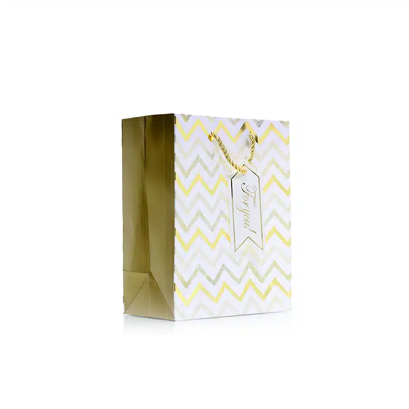 White & Gold Gift Bag