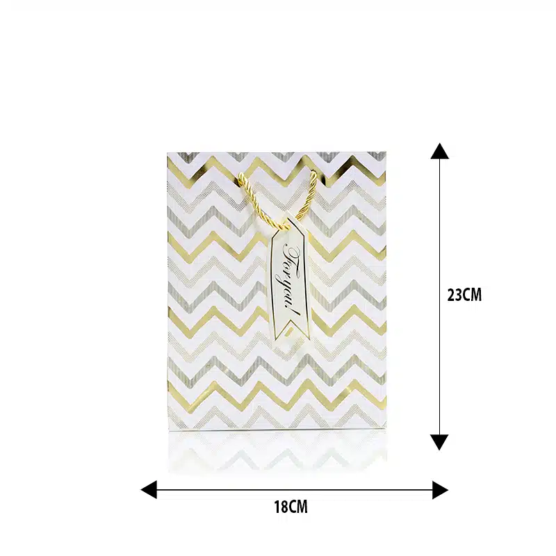 White & Gold Gift Bag