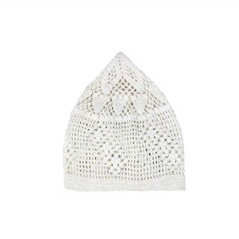 Kids White Kufi Net