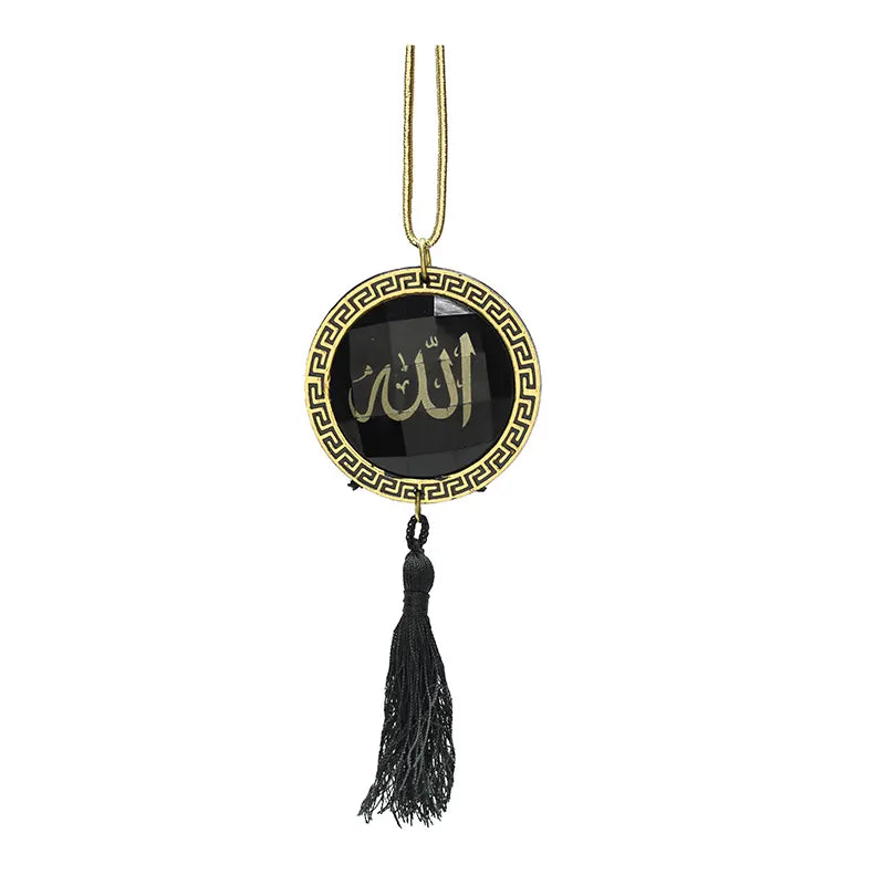 Allah Medallion Car Hanger - Black