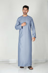 Mens Omani Thobe Steel 101 Col 27