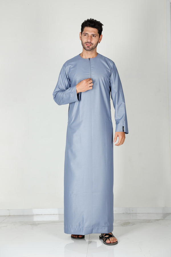 Mens Omani Thobe Steel 101 Col 27
