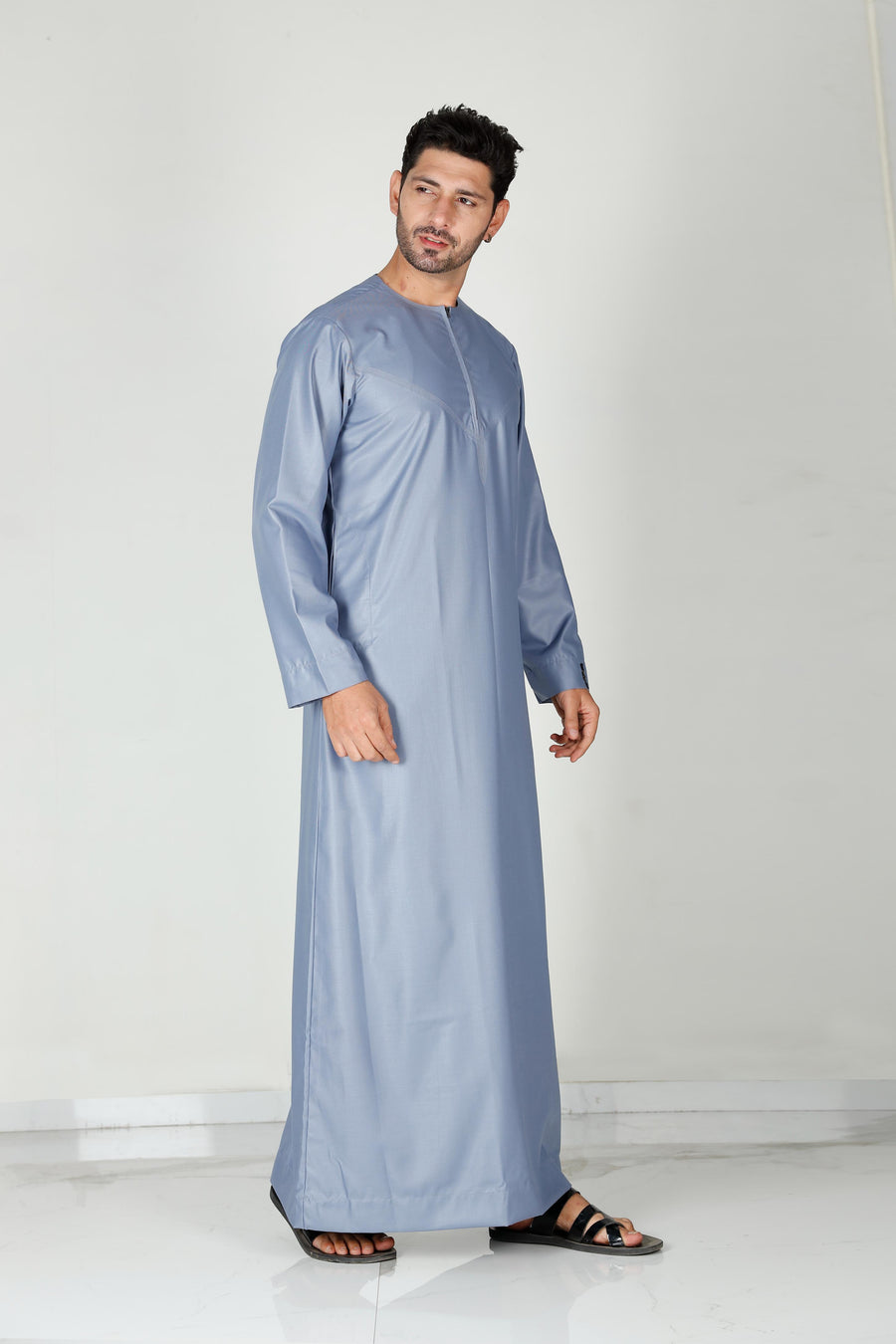 Mens Omani Thobe Steel 101 Col 27
