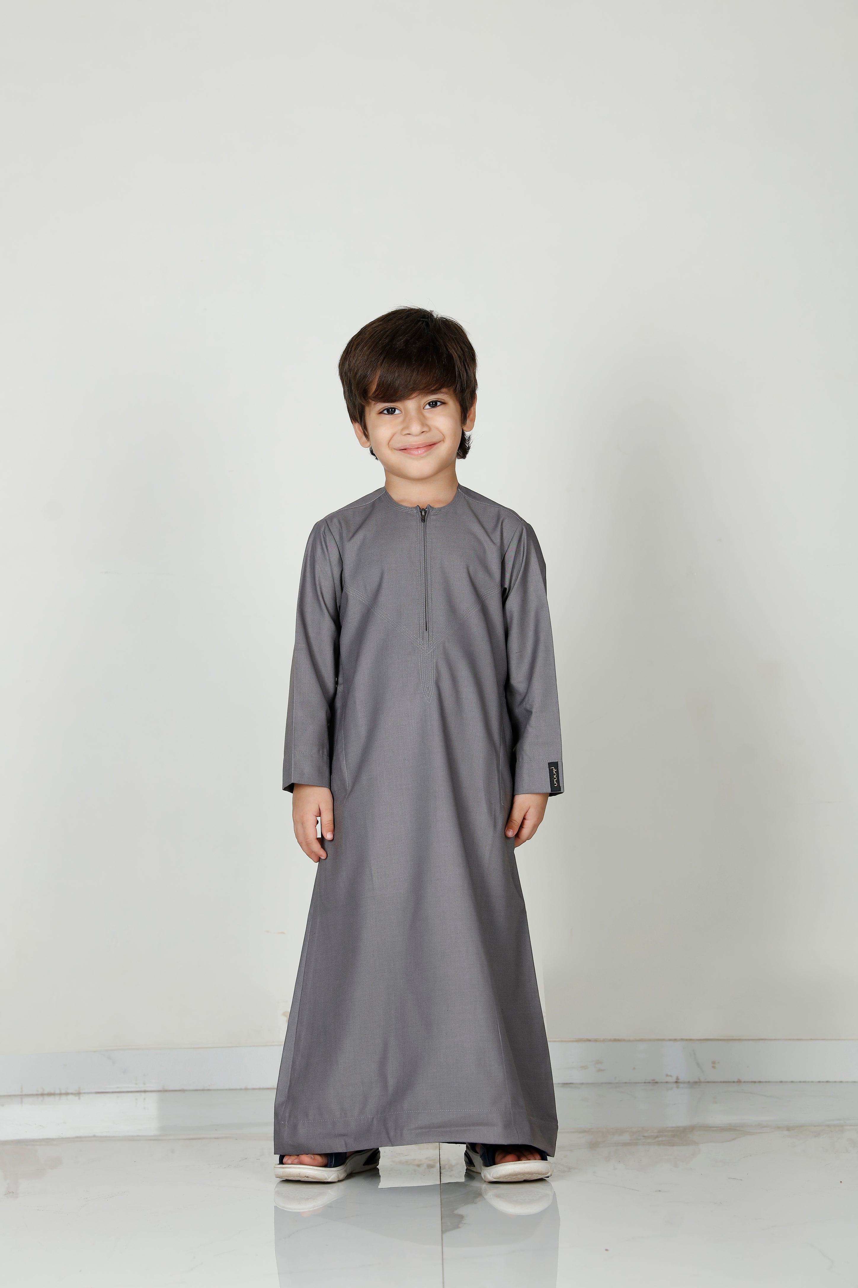 Boys Omani Thobe Slate 101 Col 5