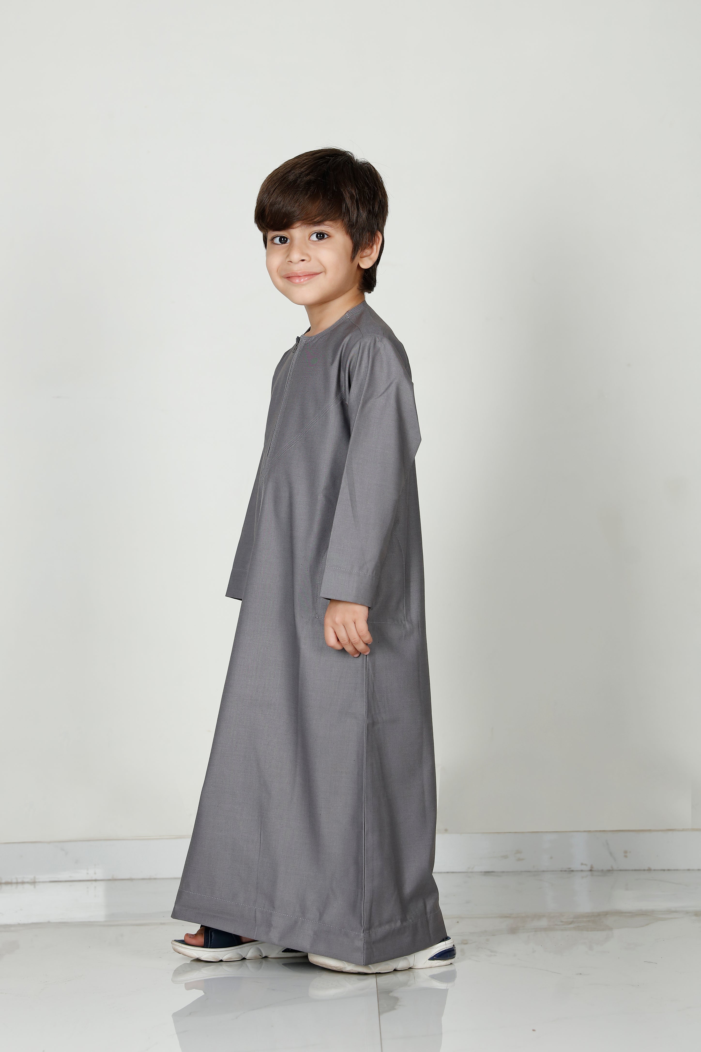 Boys Omani Thobe Slate 101 Col 5
