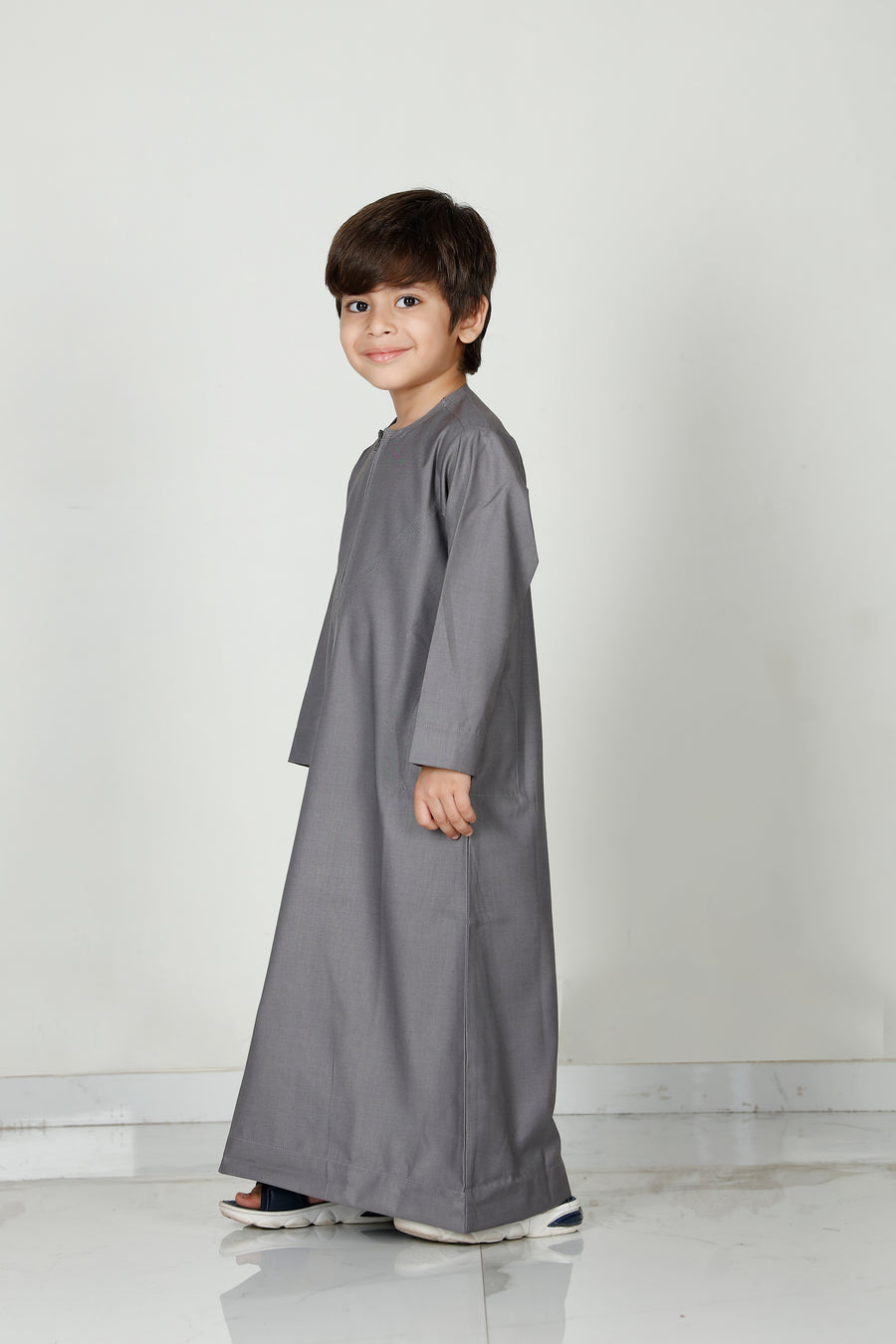 Boys Omani Thobe Slate 101 Col 5