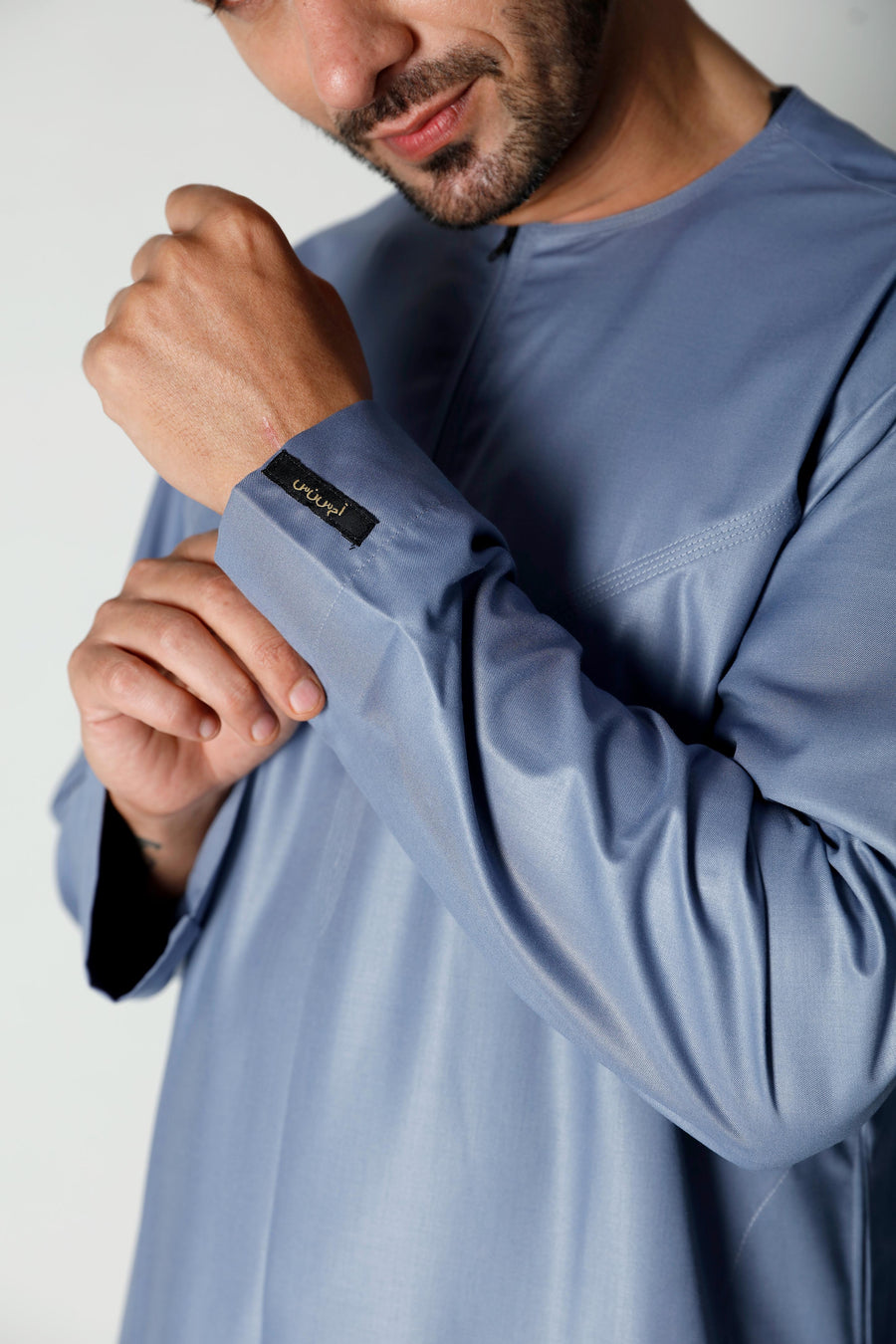 Mens Omani Thobe Steel 101 Col 27
