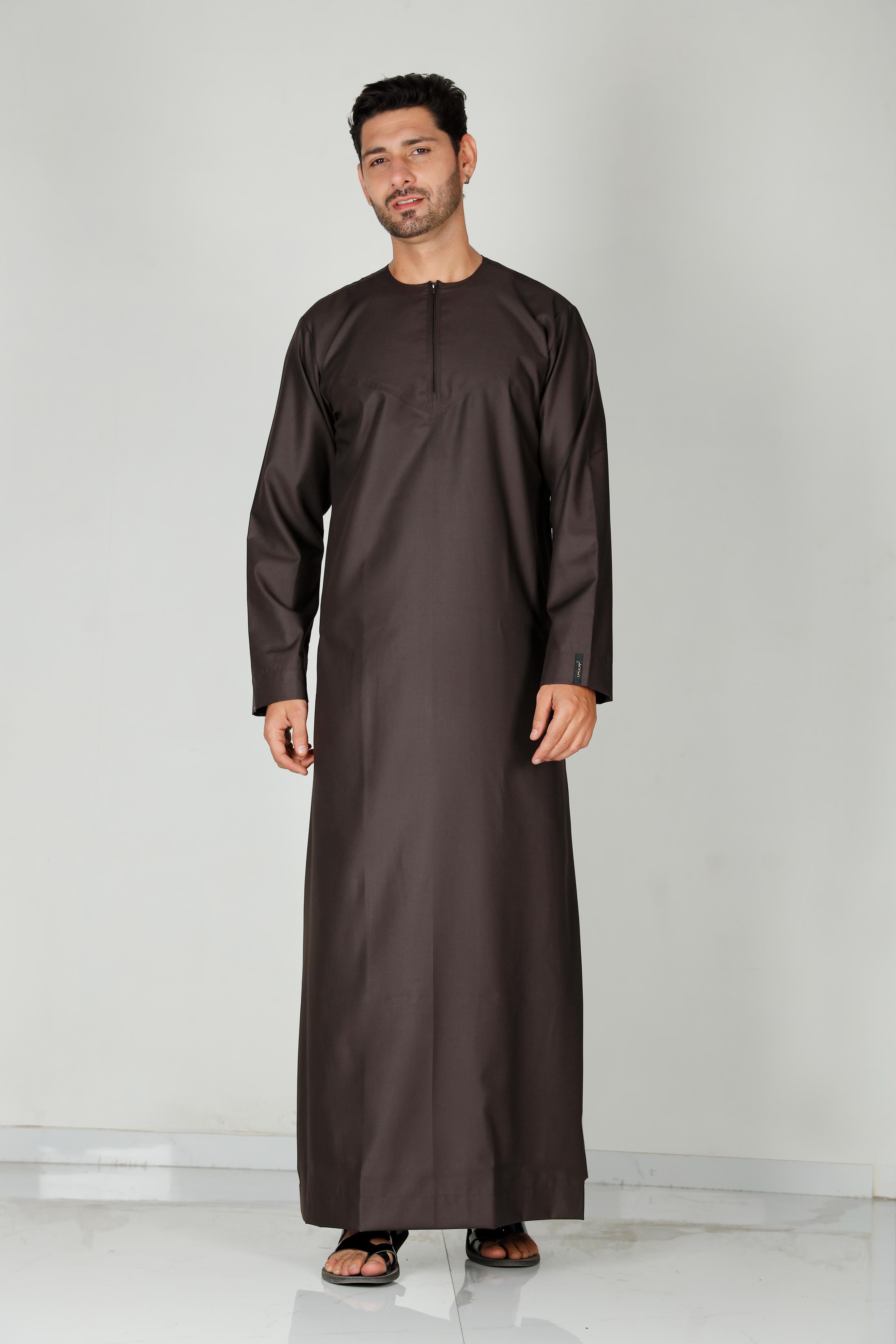 Mens Omani Thobe Brown 101 Col 32