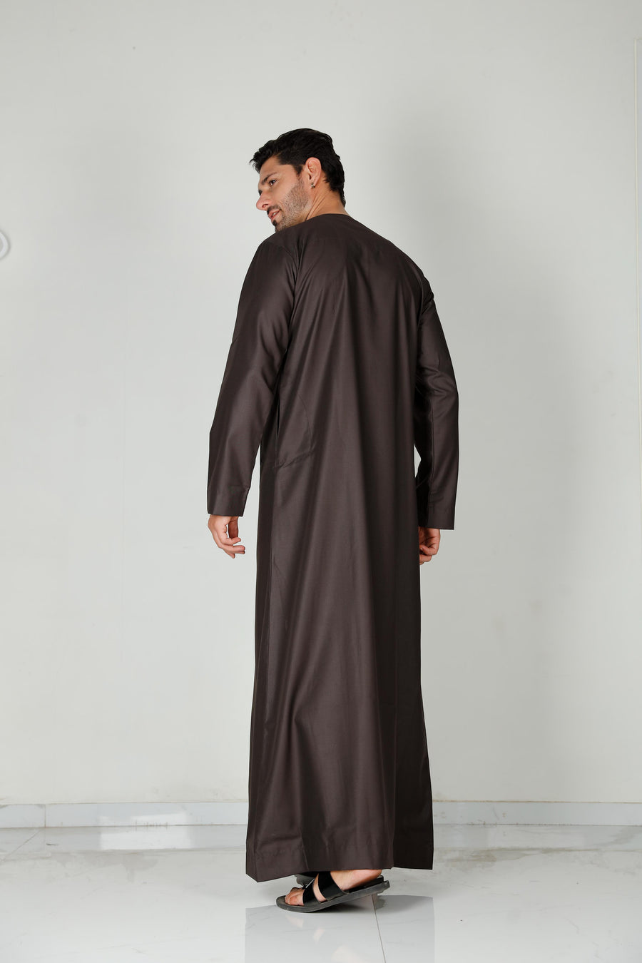 Mens Omani Thobe Brown 101 Col 32