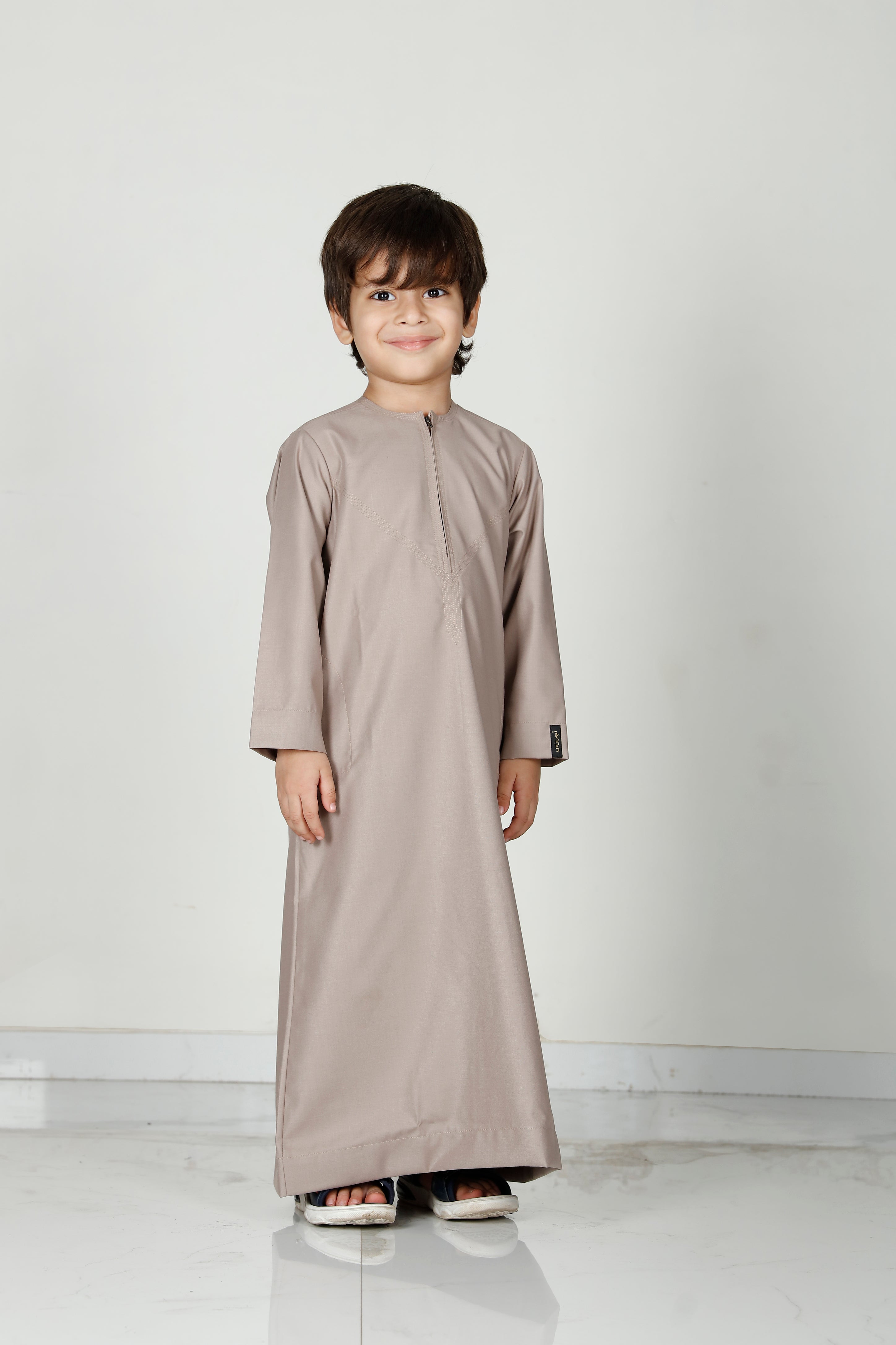 Boys Omani Thobe Taupe 101 Col 24