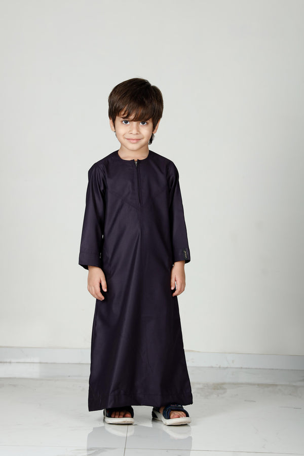 Kids Omani Thobe Purple 101 Col 35