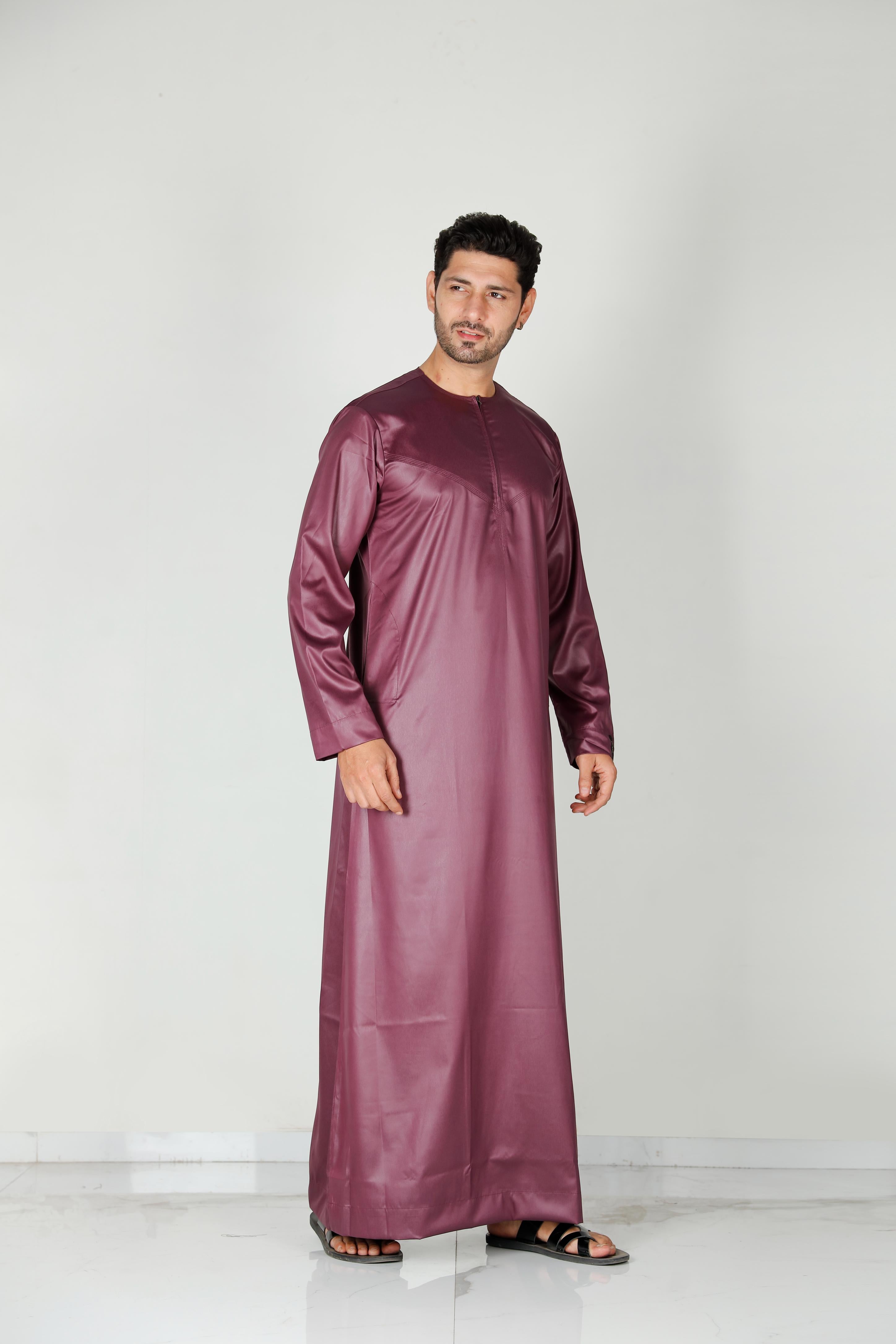 Mens Omani Thobe Plum 106 Col 13