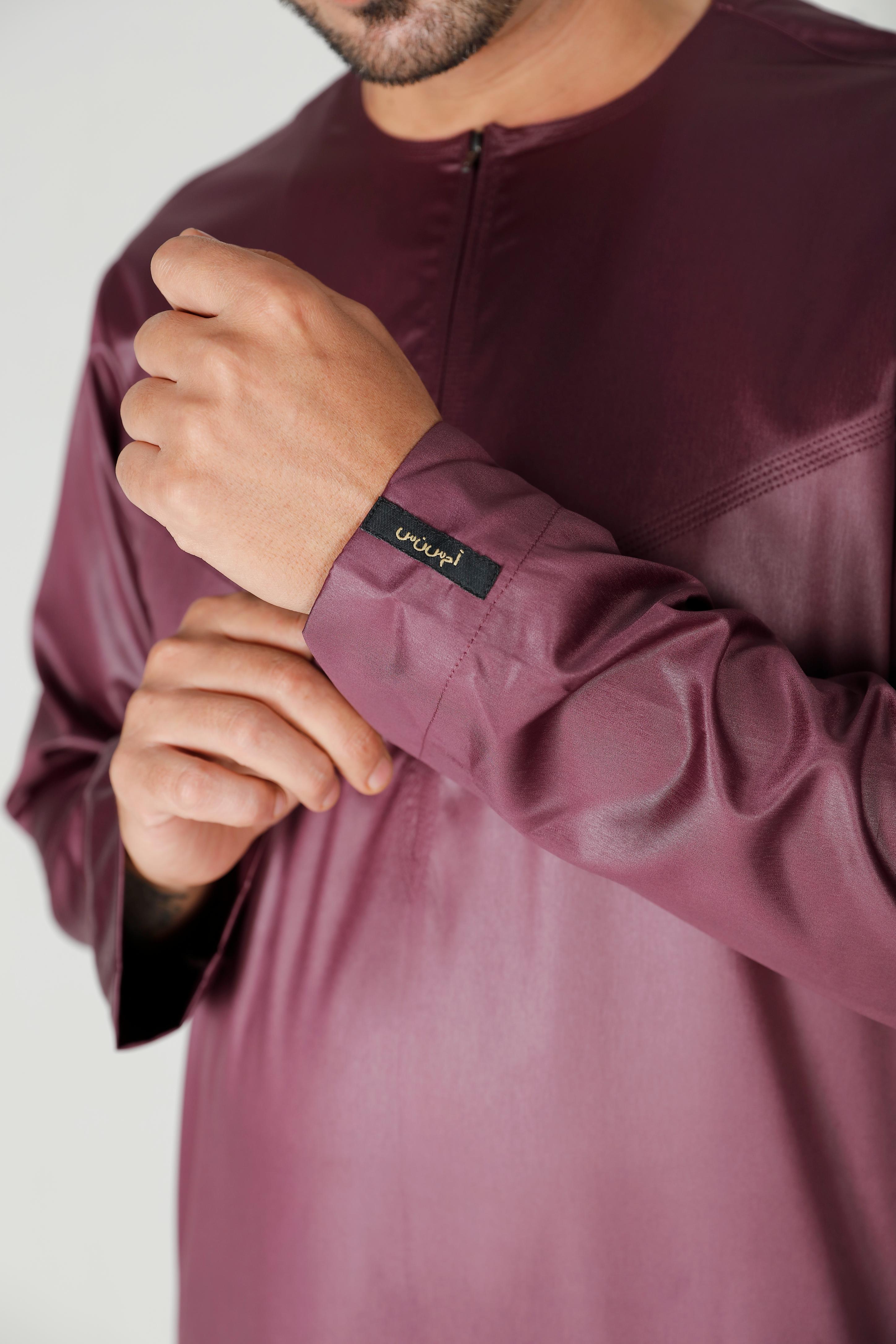 Mens Omani Thobe Plum 106 Col 13