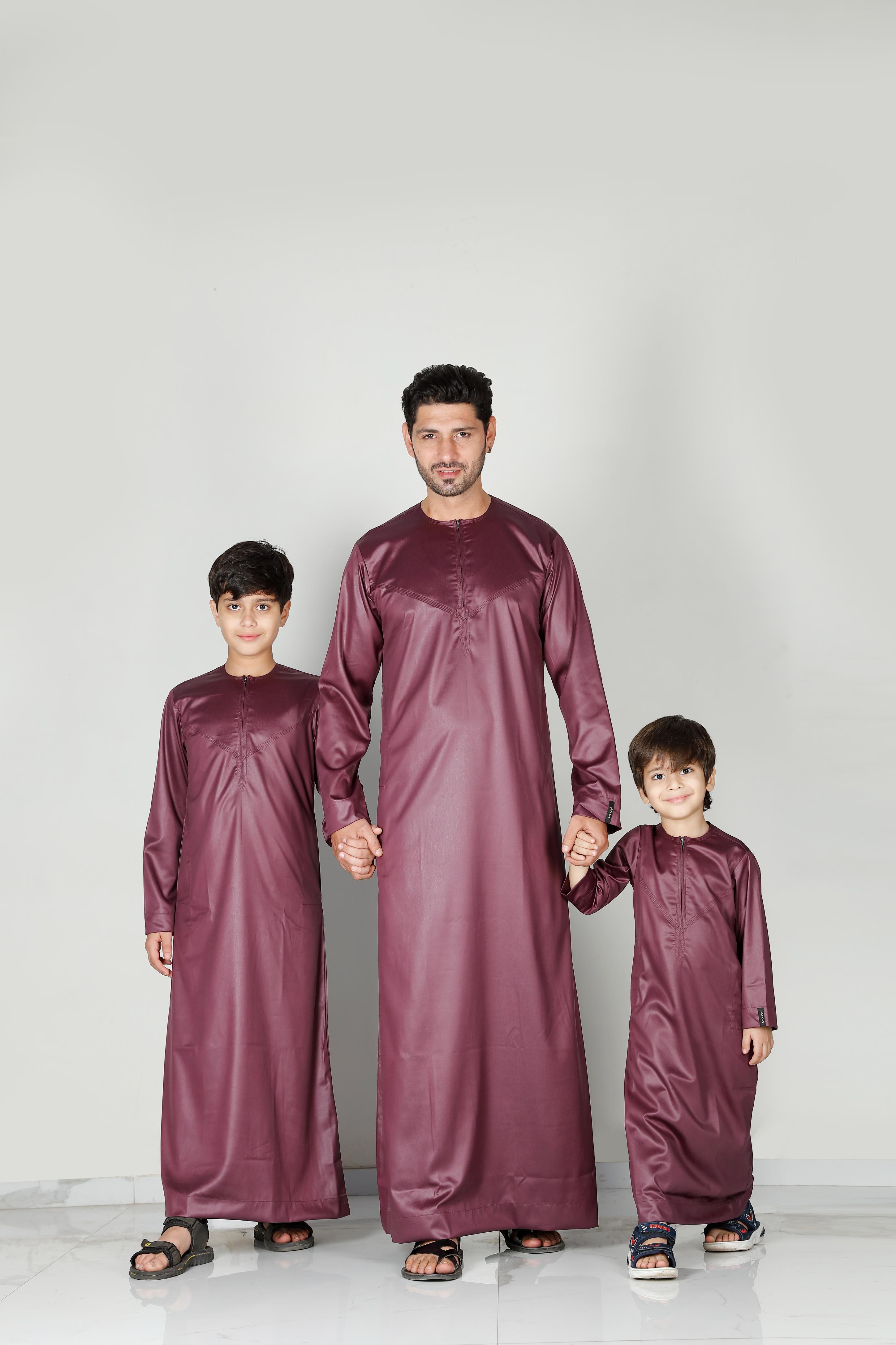 Mens Omani Thobe Plum 106 Col 13