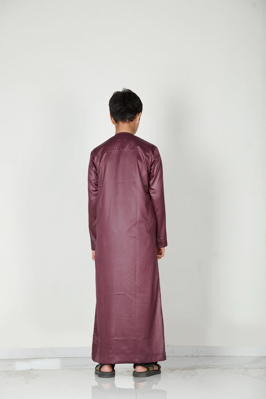 Kids Omani Thobe Plum 106 Col 13