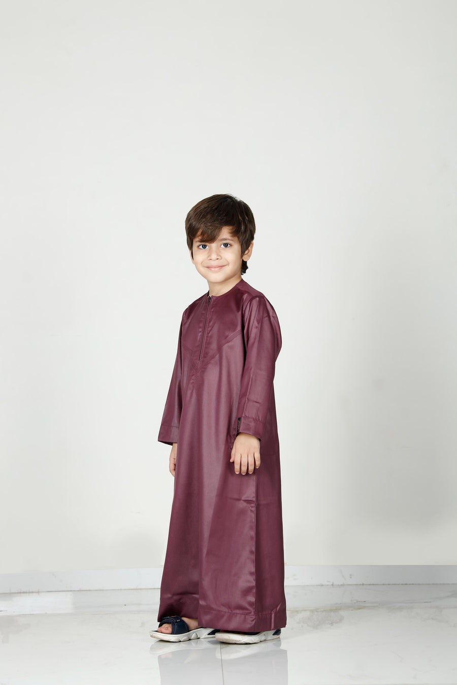Kids Omani Thobe Plum 106 Col 13