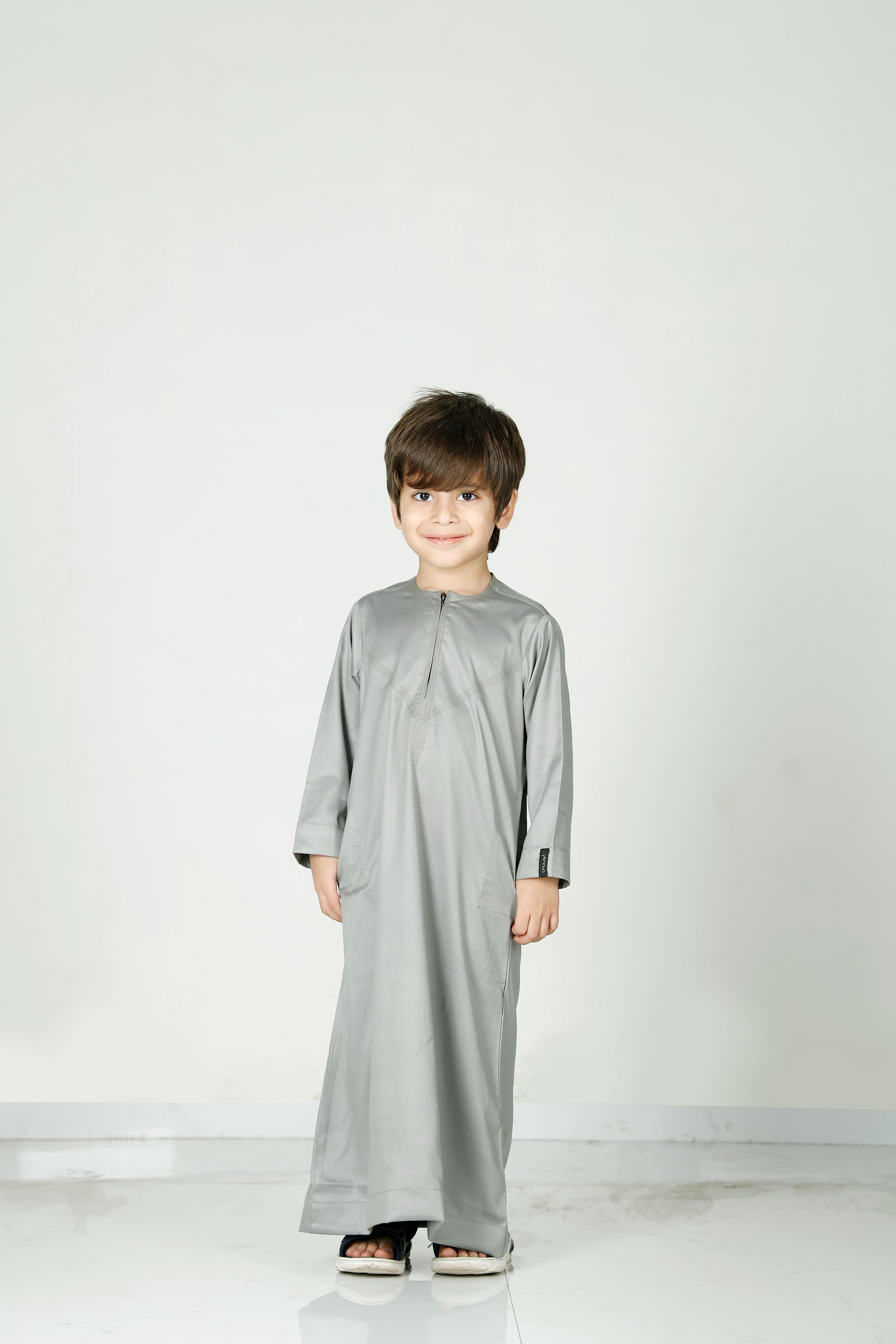 Kids Omani Thobe Pickle 106 Col 10