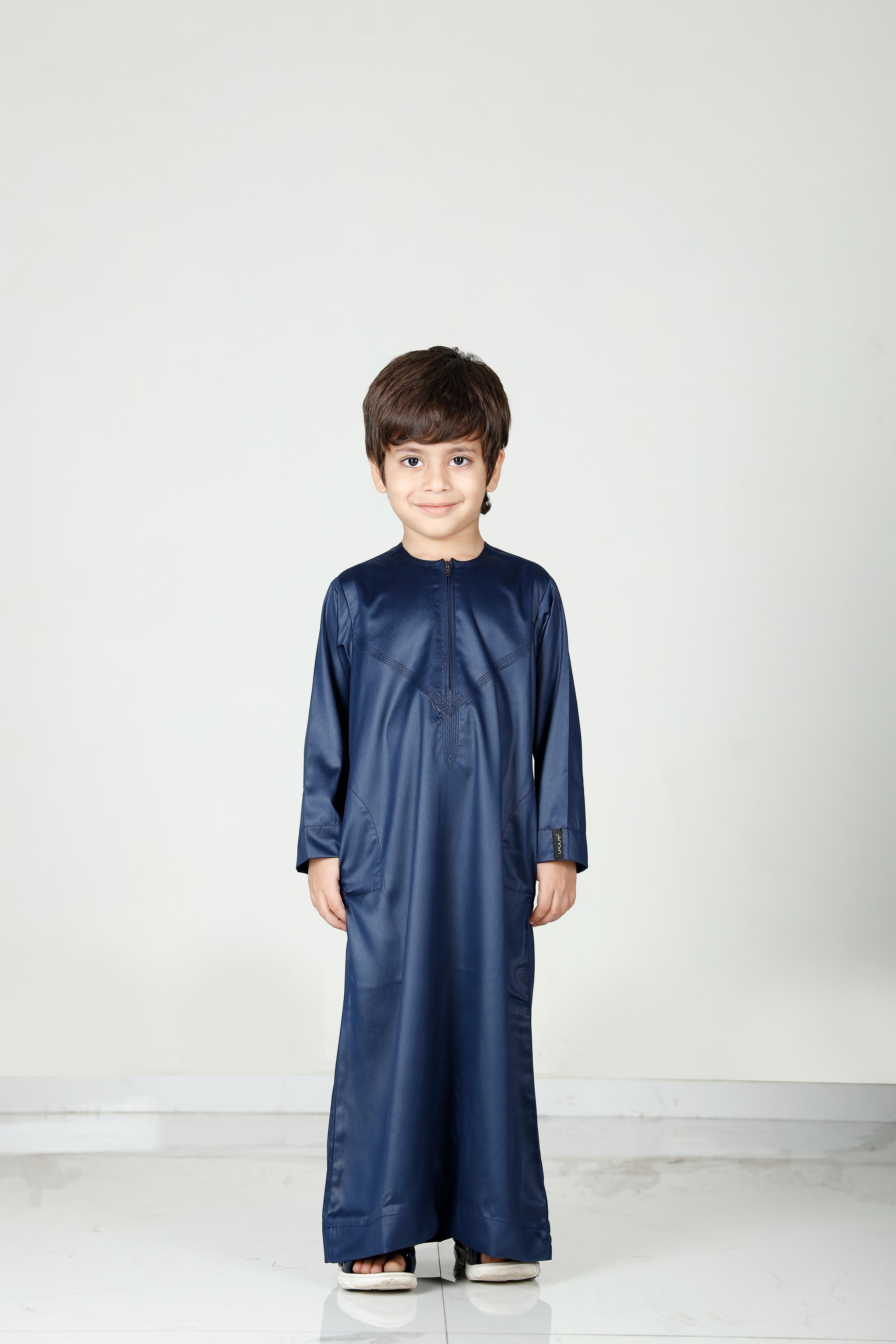 Kids Omani Thobe Navy 106 Col 11