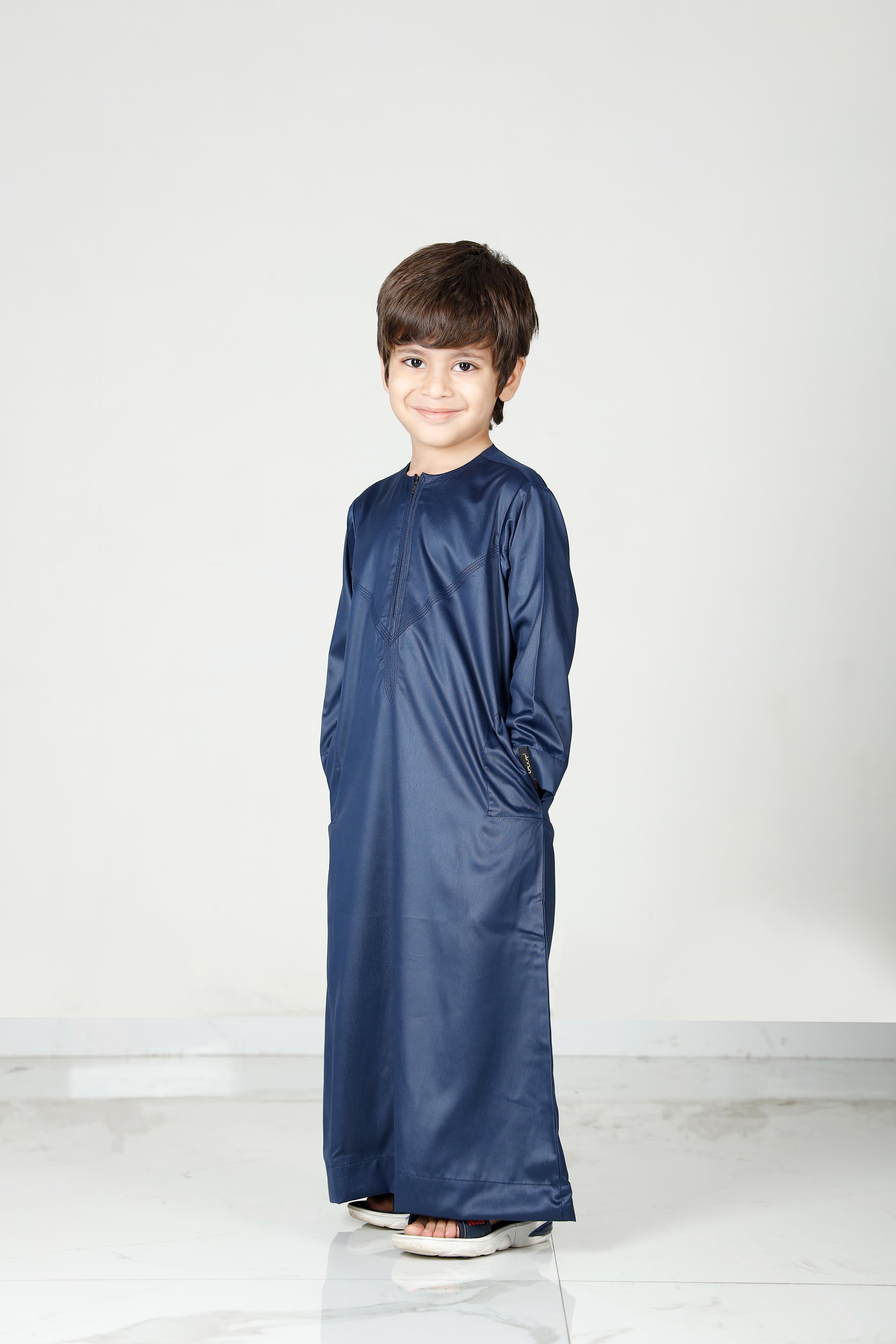 Kids Omani Thobe Navy 106 Col 11