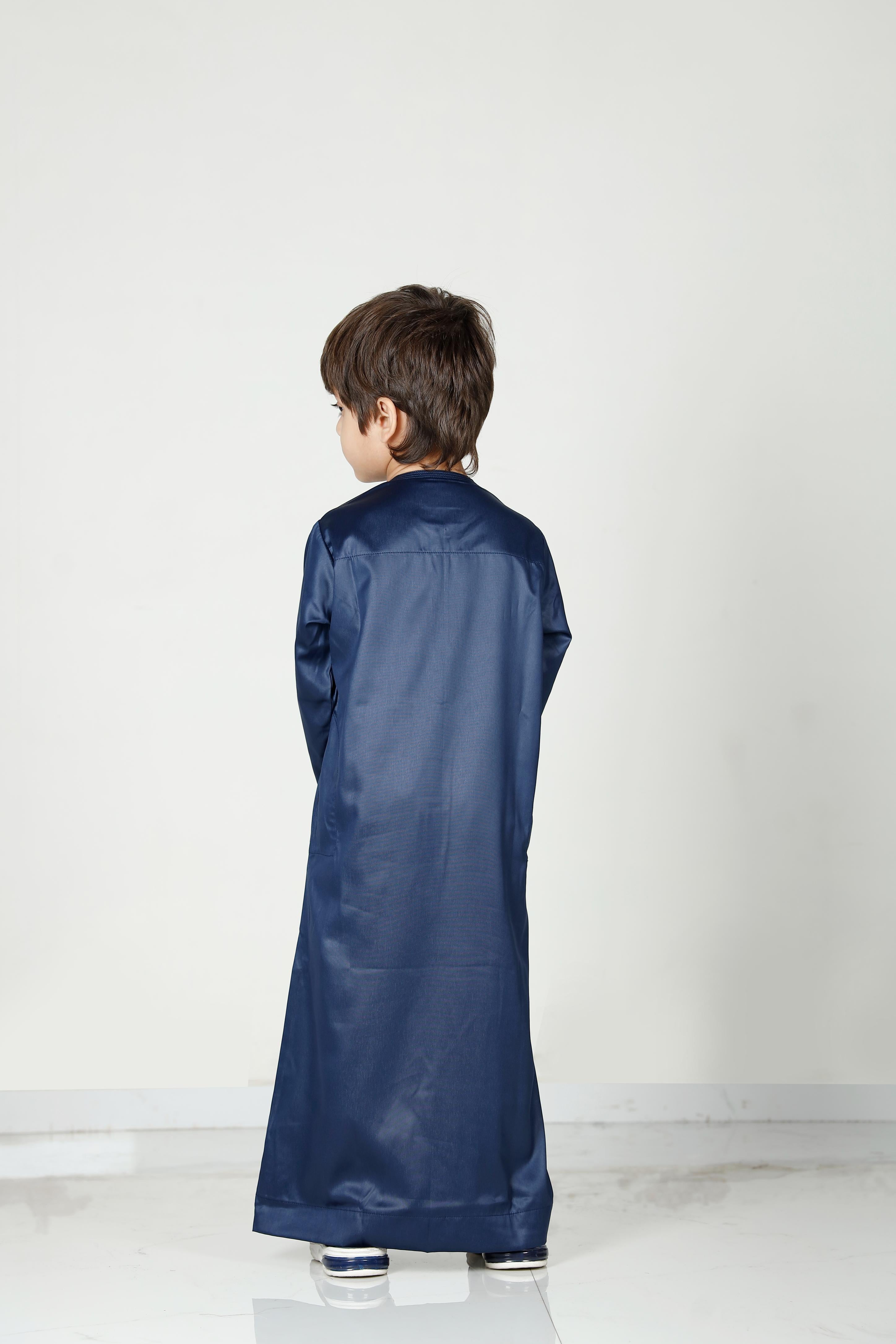 Kids Omani Thobe Navy 106 Col 11