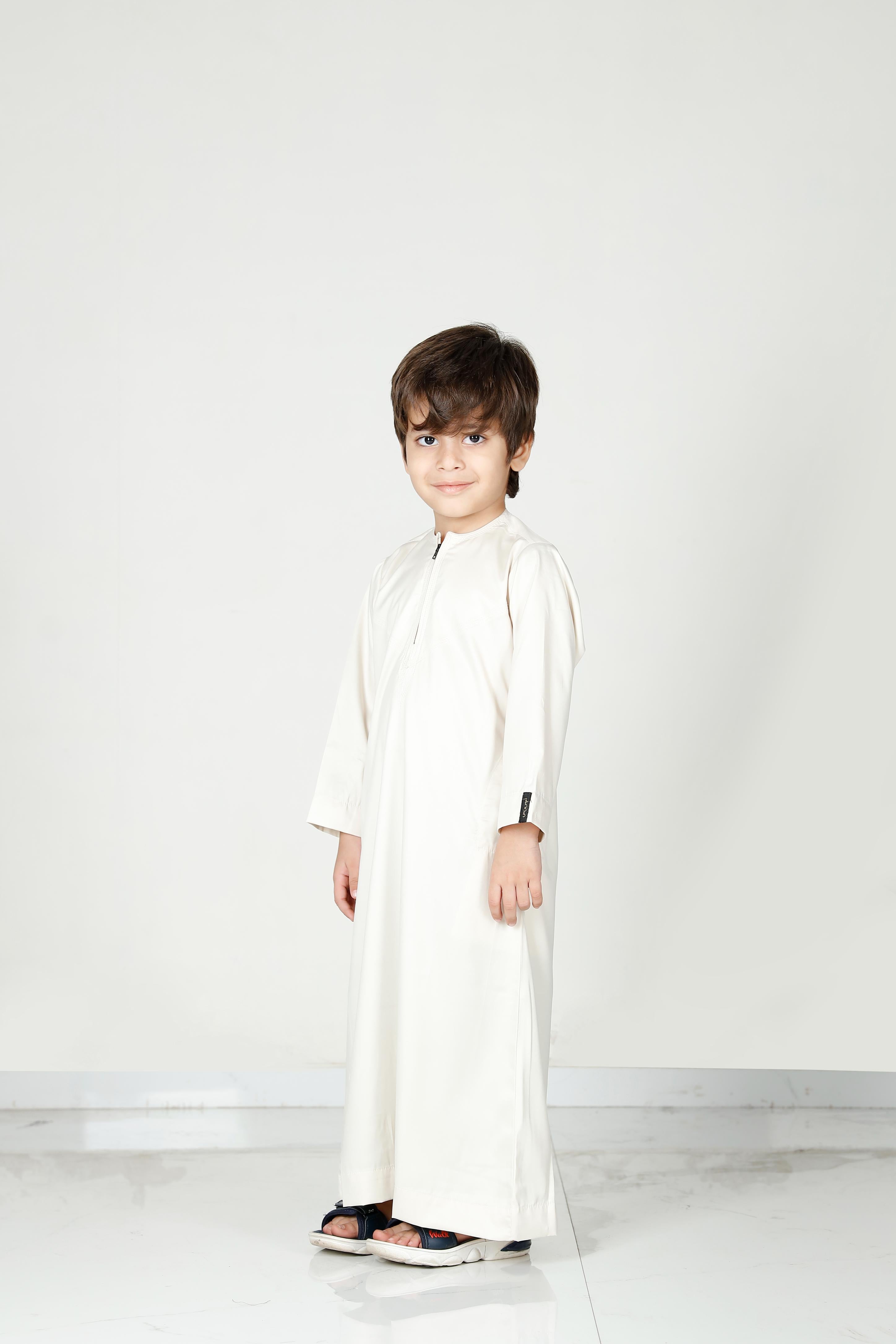 Kids Omani Thobe Butter 106 Col 2