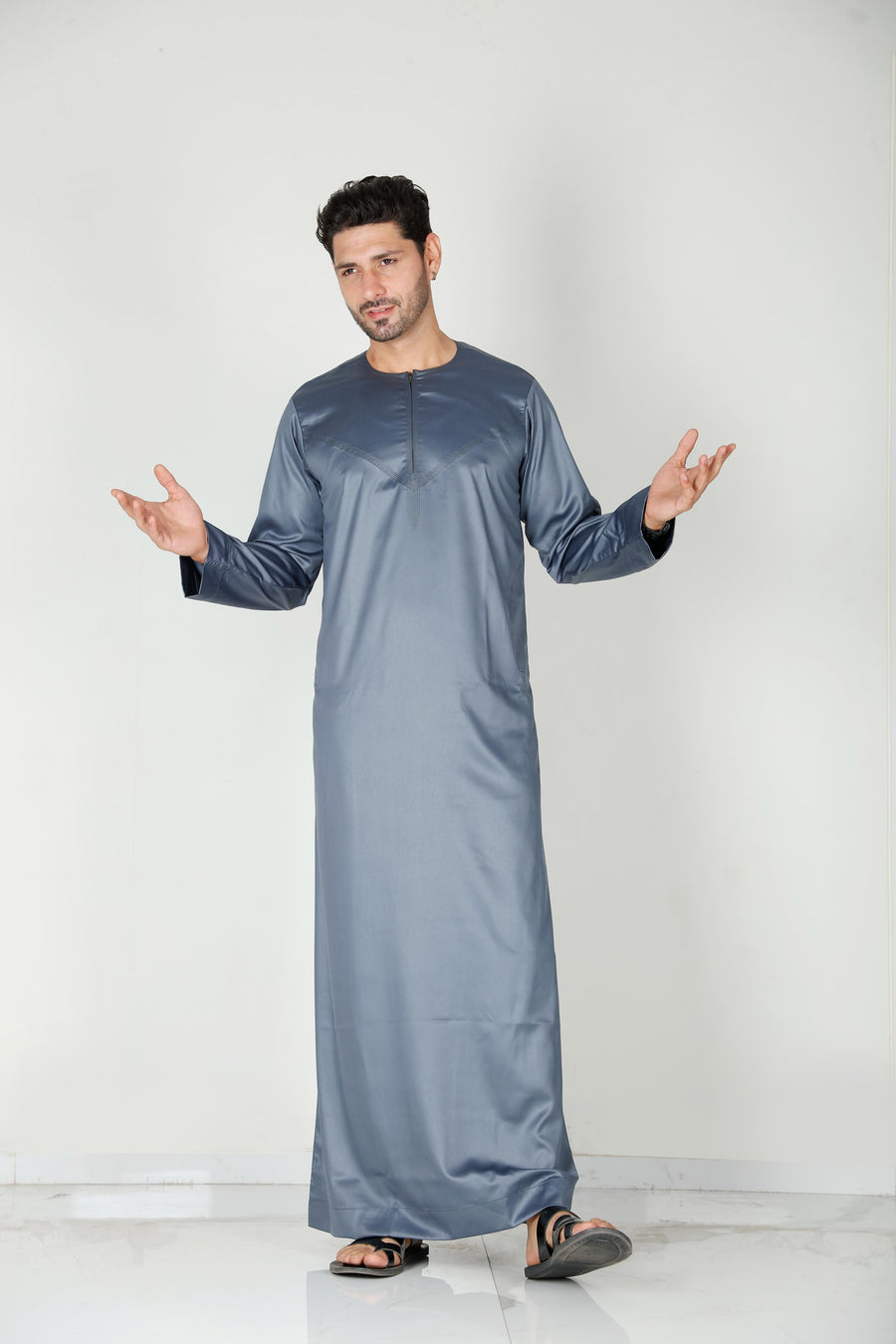 Mens Omani Thobe Slate 106 Col 17