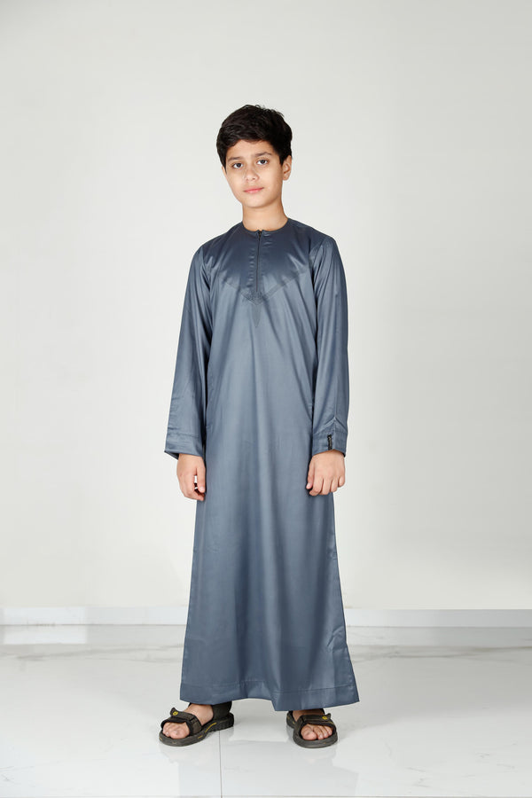 Kids Omani Thobe Slate 106 Col 17