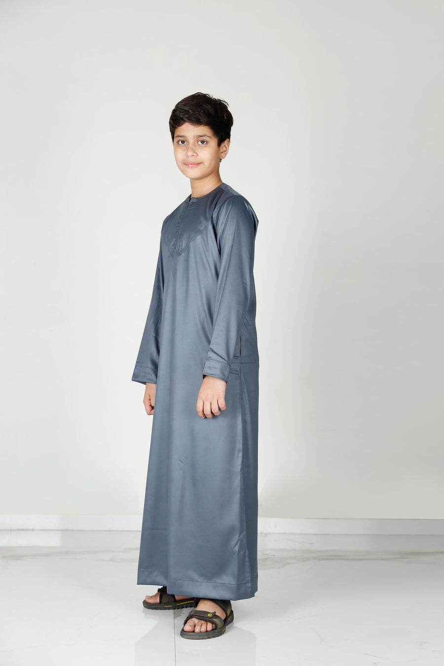 Kids Omani Thobe Slate 106 Col 17