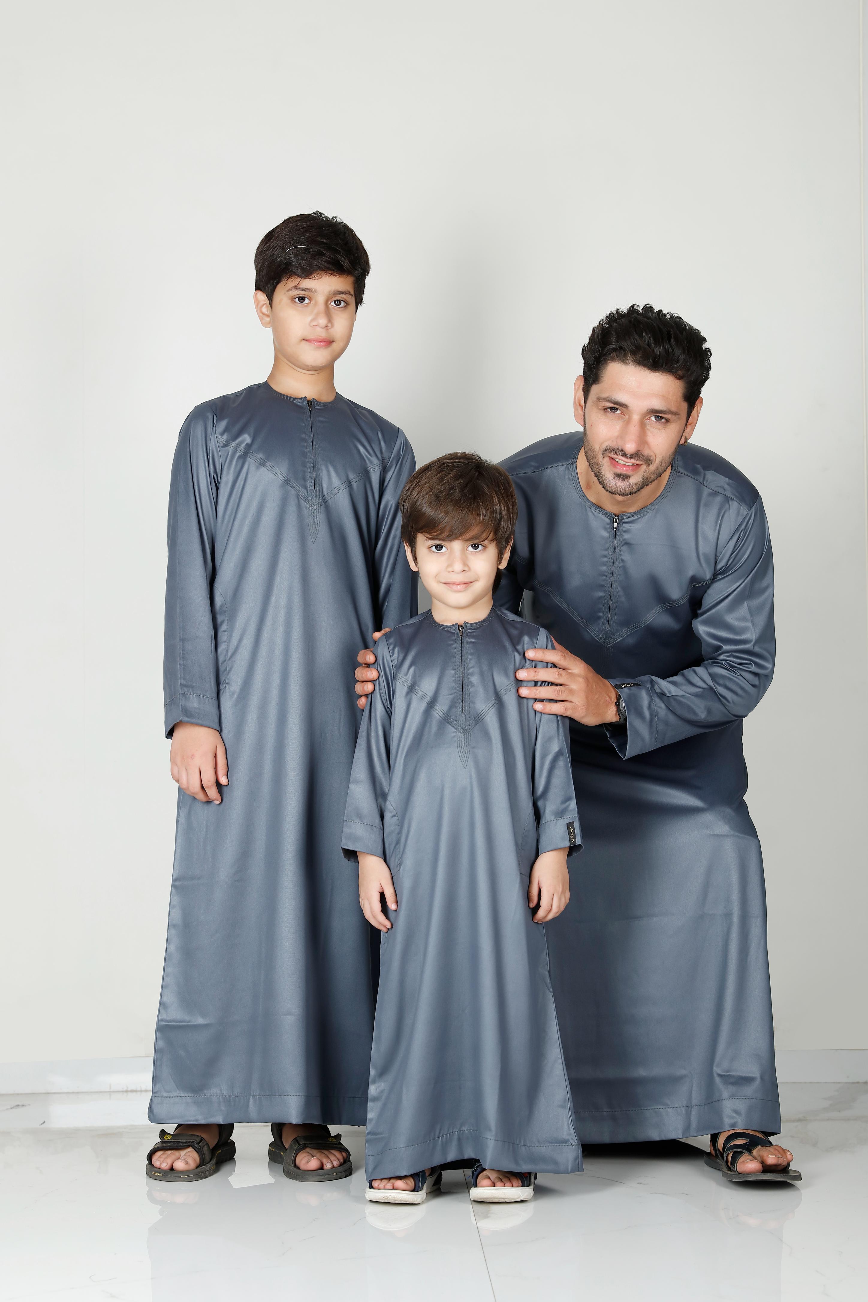 Mens Omani Thobe Slate 106 Col 17