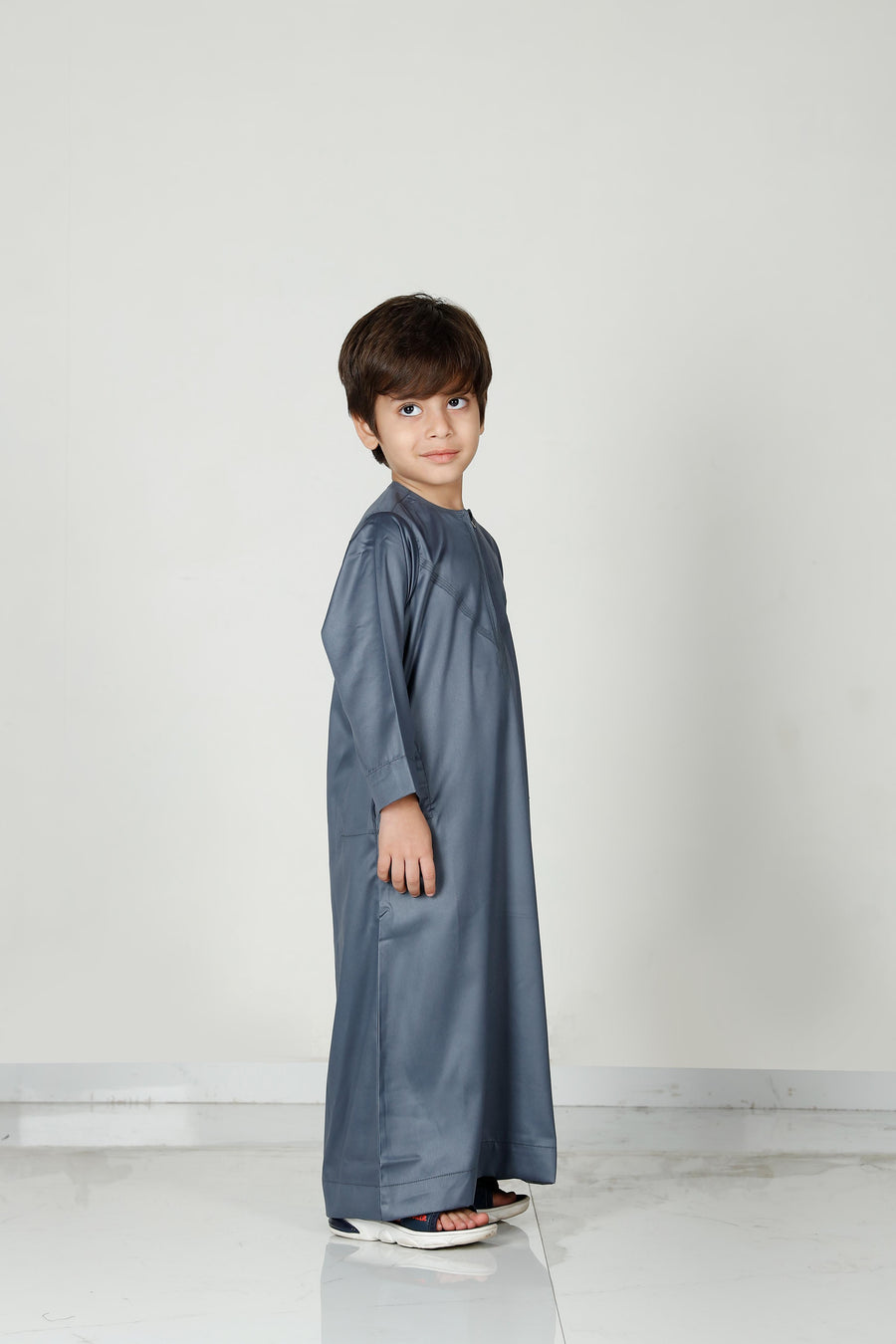 Kids Omani Thobe Slate 106 Col 17