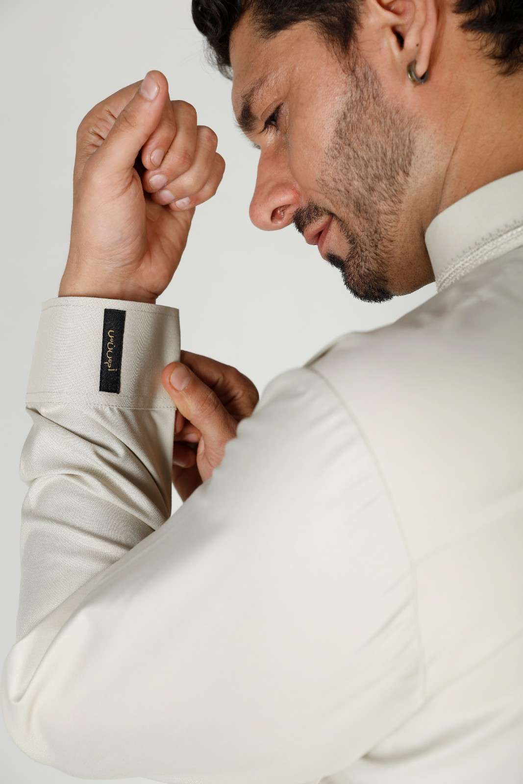 Premium Collared Thobe Butter 110 Col 28