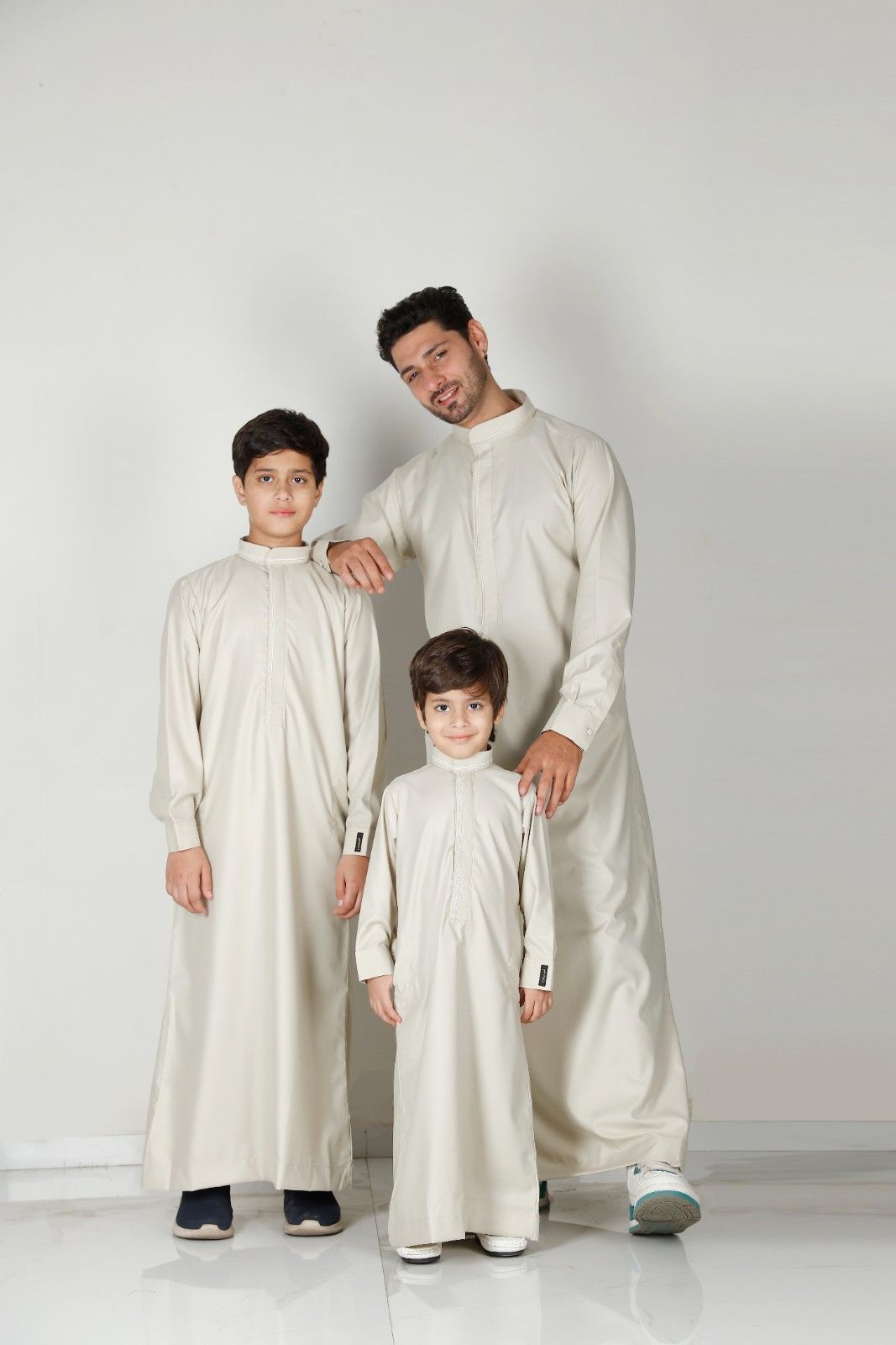 Premium Collared Thobe Butter 110 Col 28