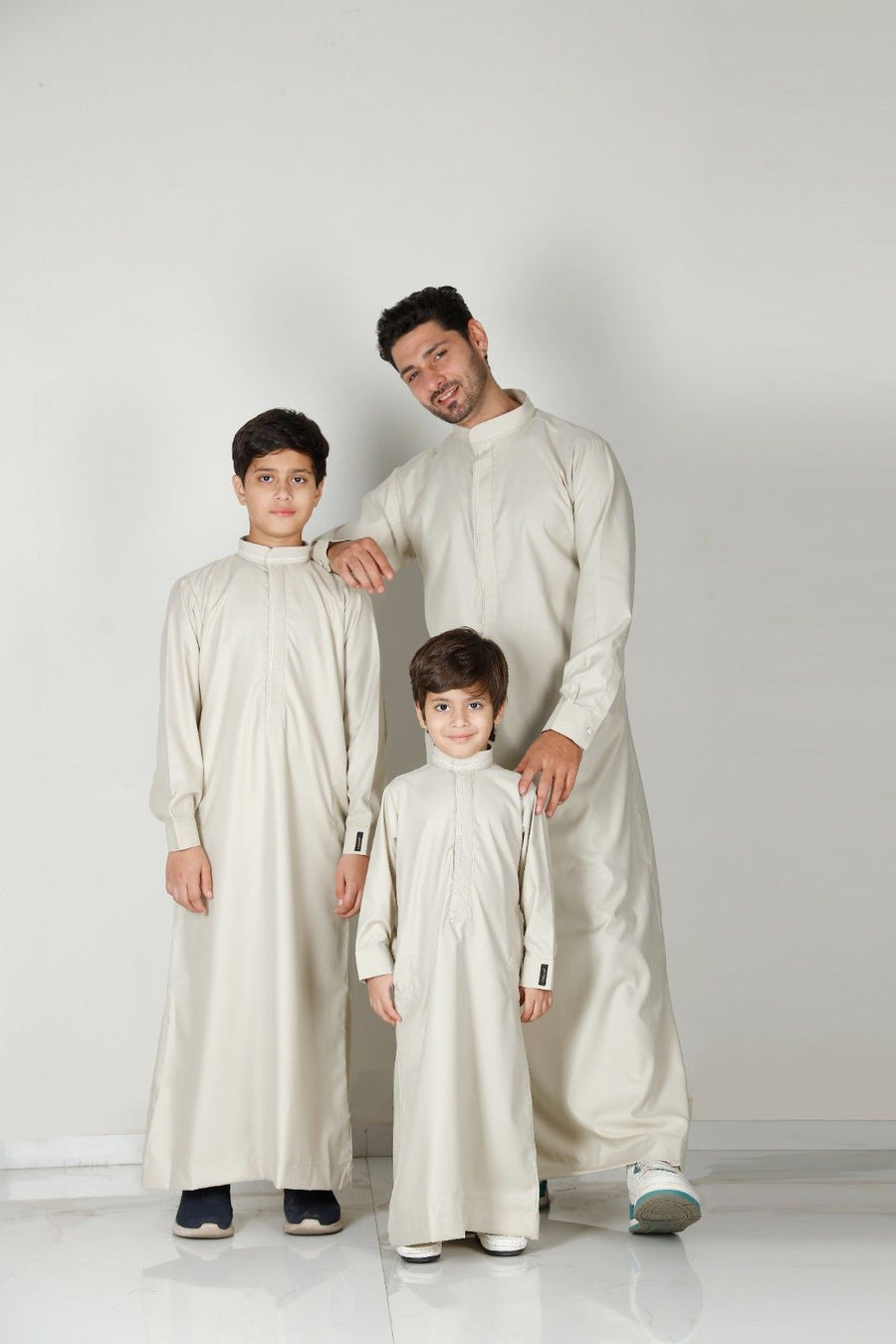 Premium Collared Thobe Butter 110 Col 28