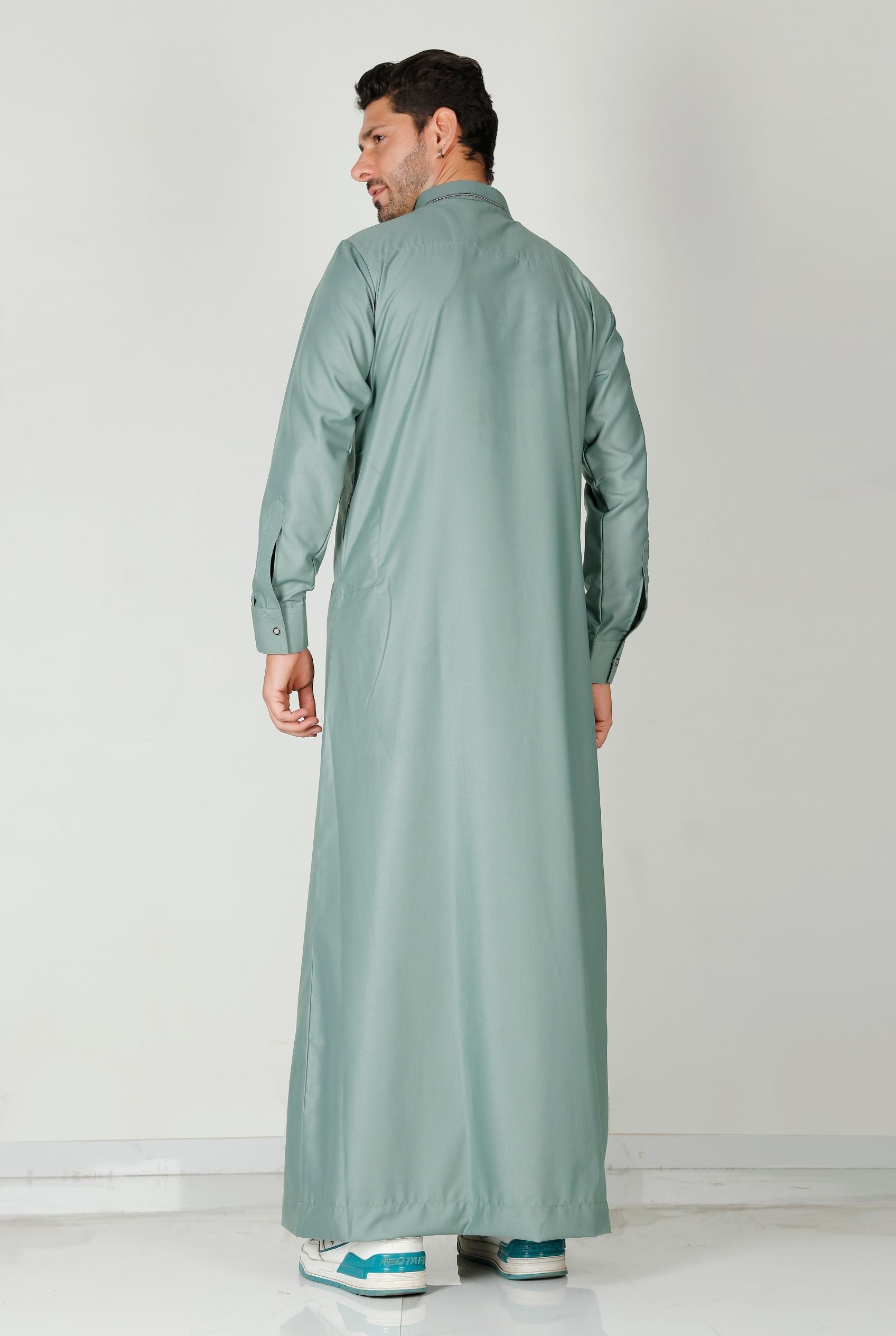 Collared Thobe Mint 110 Col 14