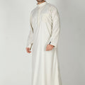 Premium Collared Thobe Butter 113 Col 28
