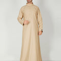 Premium Collared Thobe Beige 113 Col 20