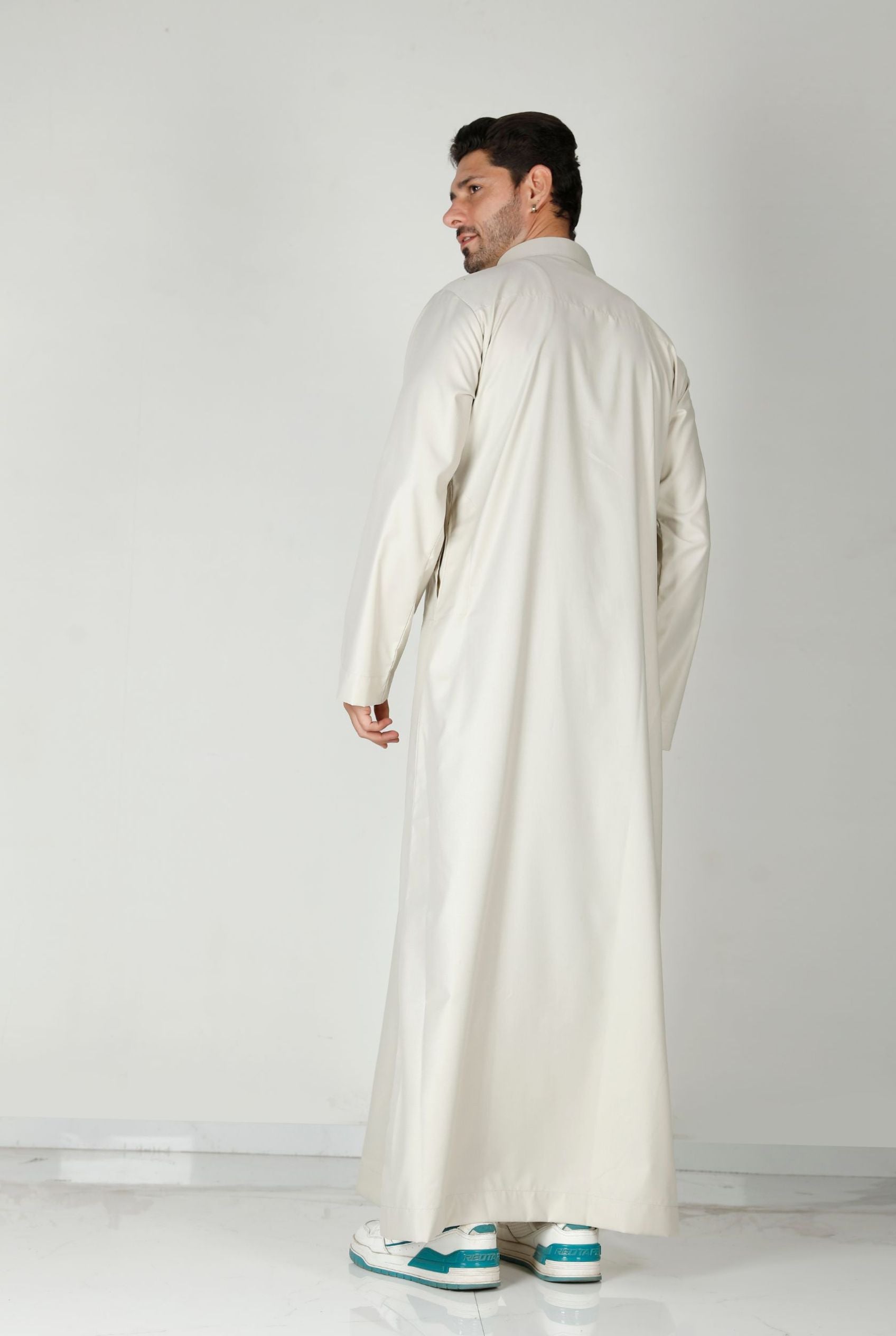 Premium Collared Thobe Butter 113 Col 28