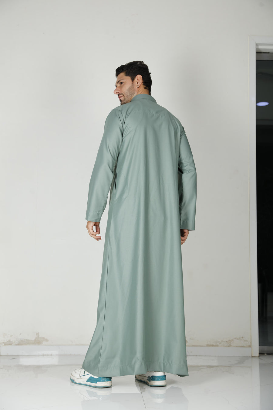 Mens Collared Thobe Mint 113 Col 14