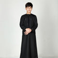 Kids Tasselled Thobe Black 114 Col 10
