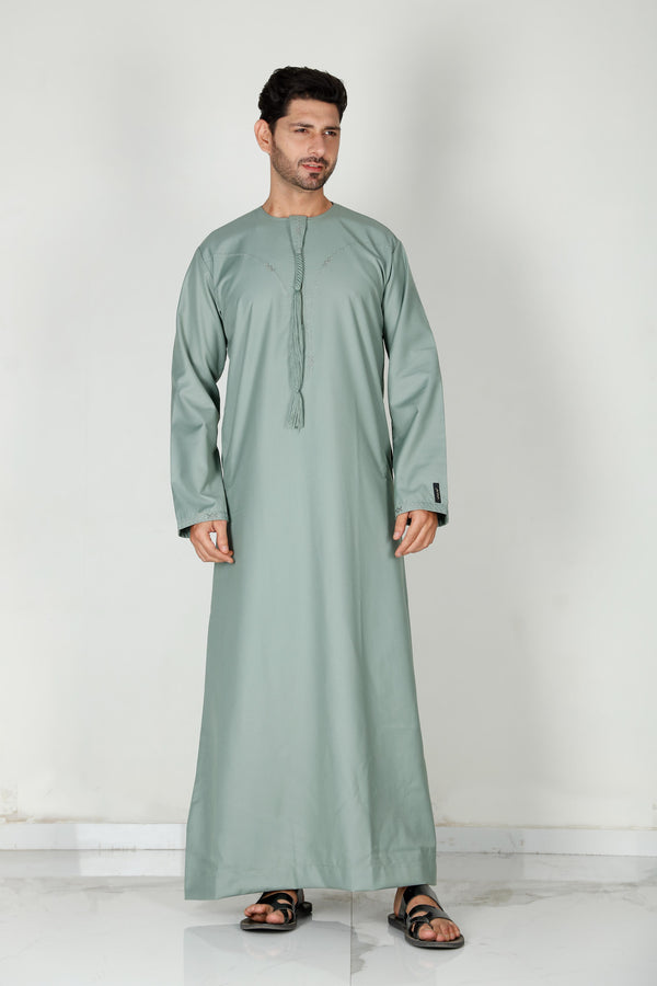 Mens Tasselled Thobe Mint 114 Col 6
