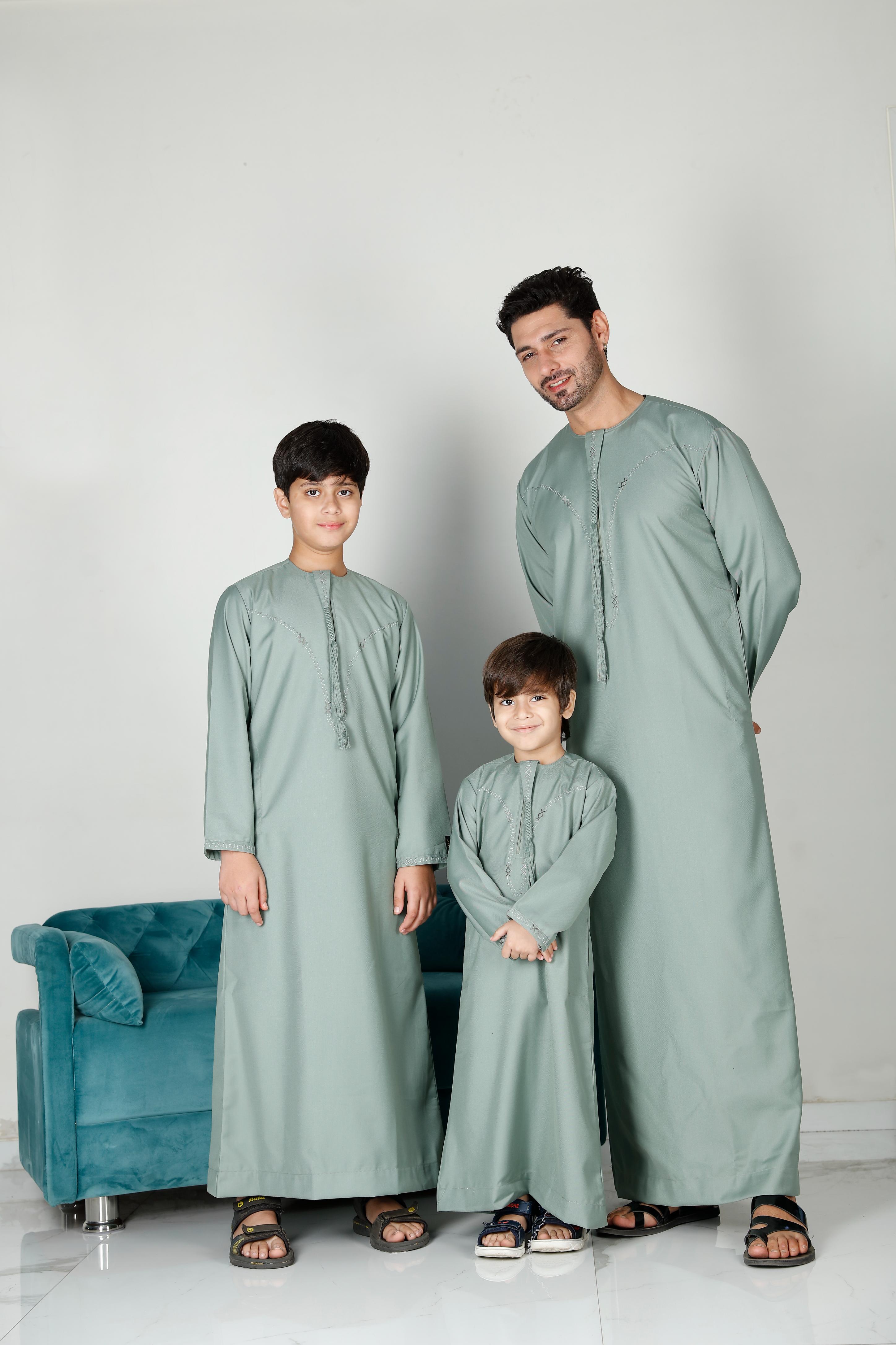 Mens Tasselled Thobe Mint 114 Col 6