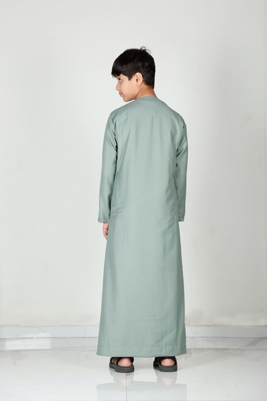 Kids Tasselled Thobe Mint 114 Col 6