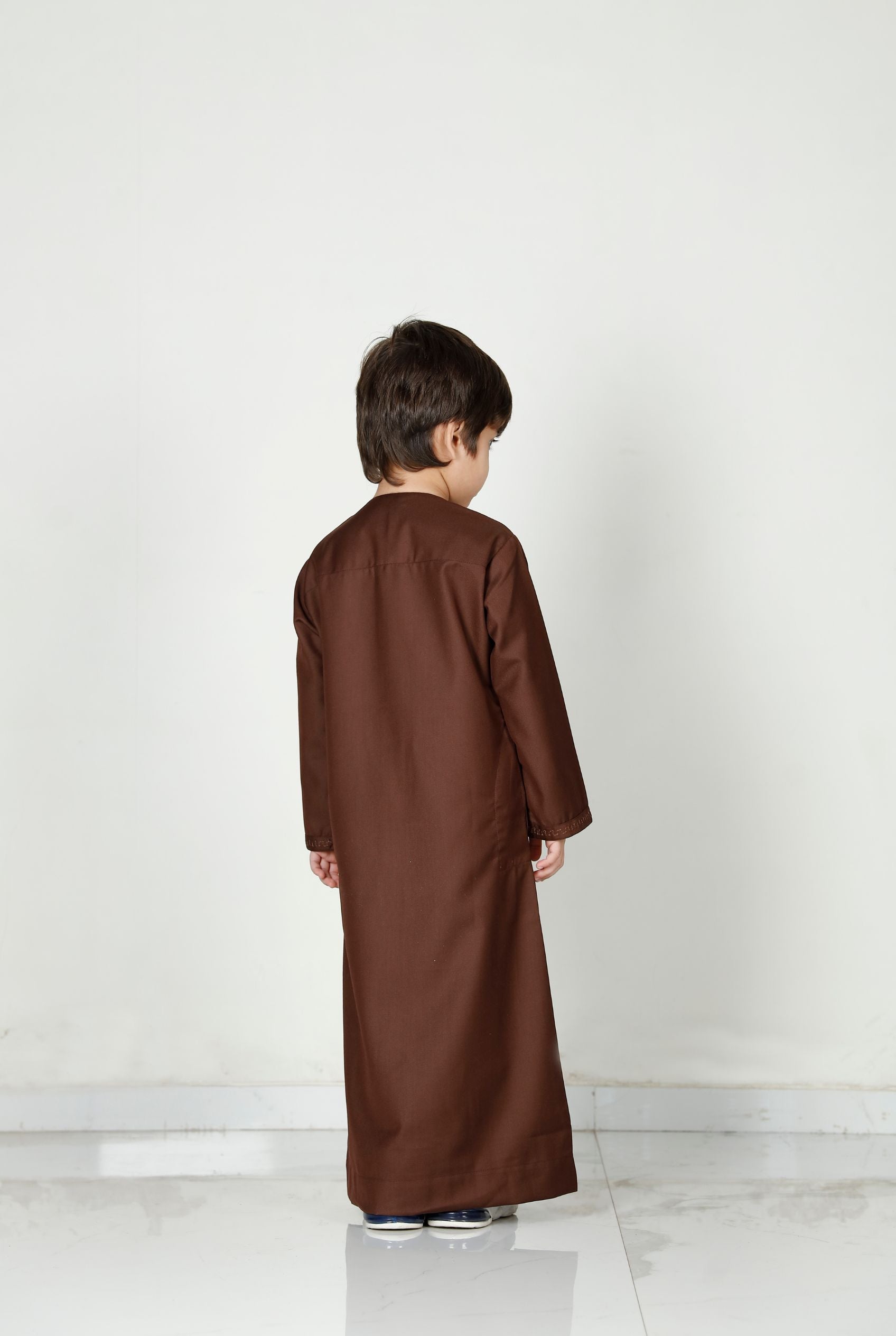 Boys Tasselled Thobe Brown 114 Col 9
