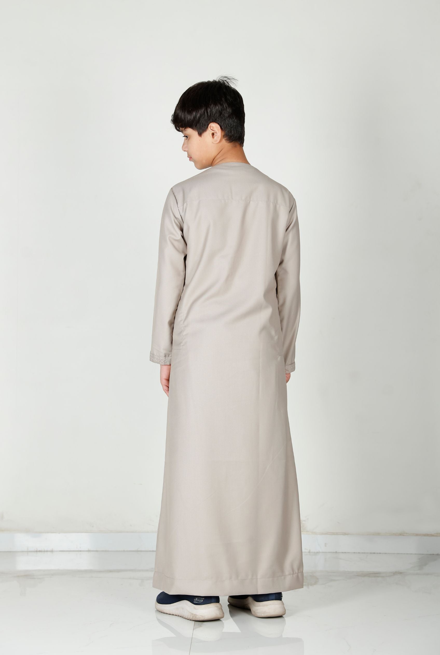 Boys Tasselled Thobe Mocha 114 Col 5