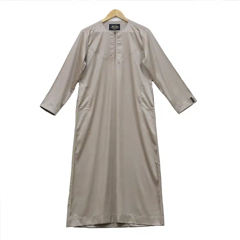 Omani Boys Oat Satin Thobe ASB- K35 COL 15