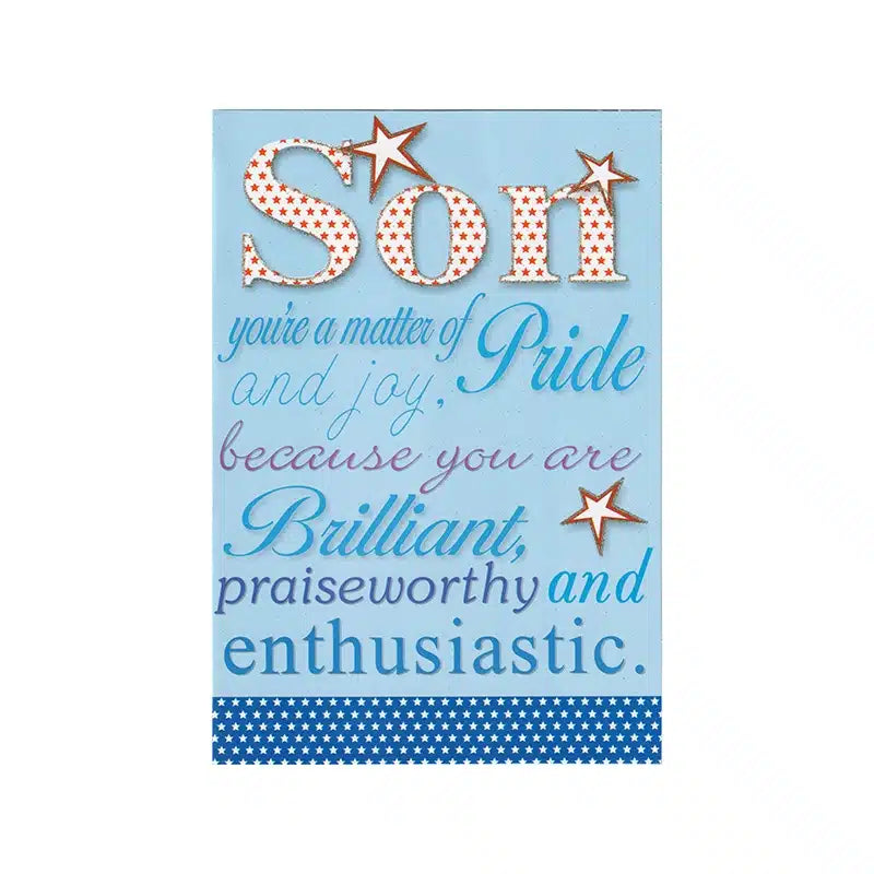 Son Appreciation Card