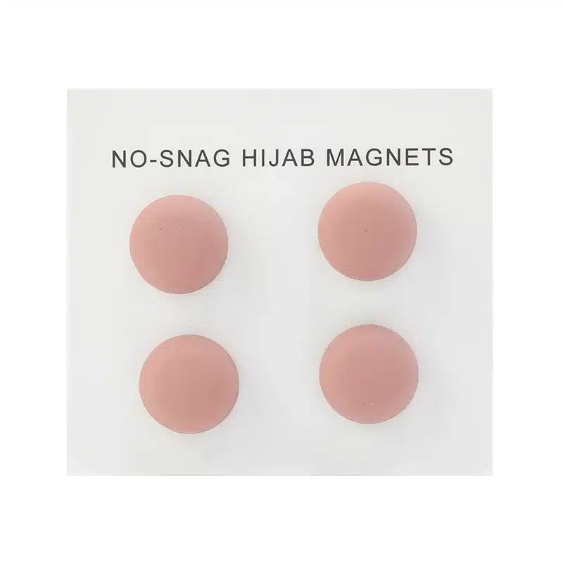 Matte Nude Hijab Magnets Pins - 4 Pack