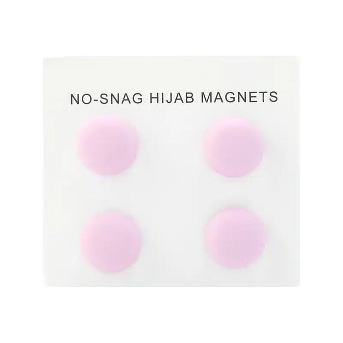 Matte Pink Hijab Magnets Pins - 4 Pack