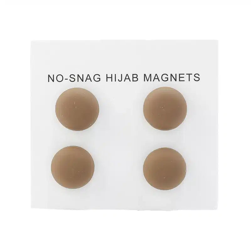 Matte Coffee Hijab Magnets Pins - 4 Pack
