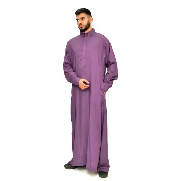 Men's Tuxedo Collared Lilac Thobe 632- 2